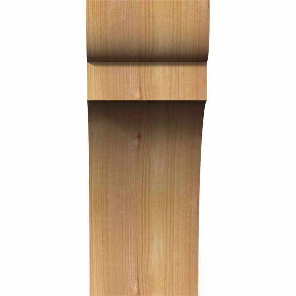 Yorktown Smooth Corbel, Western Red Cedar, 5 1/2W X 10D X 14H